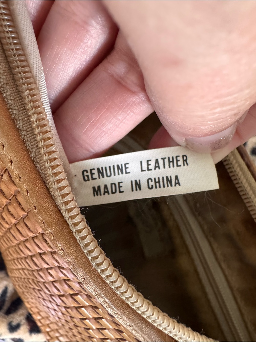 Vintage Lord & Taylor Woven Leather Hobo Shoulder Bag Y2K - Picture 10 of 12
